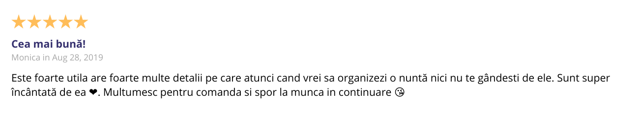 Review Agenda de Nunta Cheerup